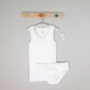Komplet chłopięcy, Podkoszulek, Majtki slipki, biały, Tup Tup - Moda i Uroda OUTLET - miniaturka - grafika 1