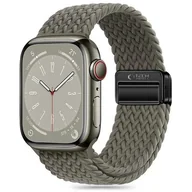 Akcesoria do smartwatchy - Pasek do APPLE WATCH 4 / 5 / 6 / 7 / 8 / 9 / SE / ULTRA 1 / 2 (42 / 44 / 45 / 49 MM) Tech-Protect Nylonmag Olive szare - miniaturka - grafika 1