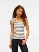 Koszulki i topy damskie - Vero Moda Top w kolorze kremowym - miniaturka - grafika 1