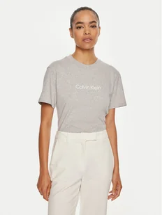 Calvin Klein T-Shirt Hero Logo K20K205448 Szary Regular Fit - Koszulki i topy damskie - miniaturka - grafika 1