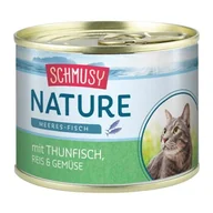 Mokra karma dla kotów - Schmusy Nature Sea Fish karma mokra dla kotów adult Tuńczyk z warzywami 24x185 g - miniaturka - grafika 1