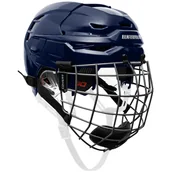 Hokej - Kask hokejowy Warrior Covert CF 80 Combo Navy Senior S - miniaturka - grafika 1