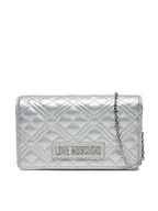 Torebki damskie - LOVE MOSCHINO Torebka JC4079PP1MLA196B Srebrny - miniaturka - grafika 1