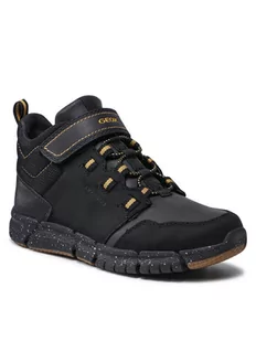 Geox Trzewiki J Flexyper B.B Abx A J949XA 032FU C9241 M Czarny - Buty dla chłopców - miniaturka - grafika 1