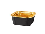 Ciasta i półprodukty do ciast - Foremki na mini placuszki czarno-złote - 10 szt. - miniaturka - grafika 1