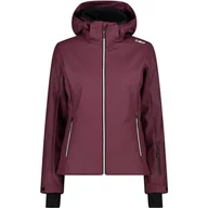 Kurtki damskie - CMP - Damska kurtka z kapturem, Burgundy, S - miniaturka - grafika 1