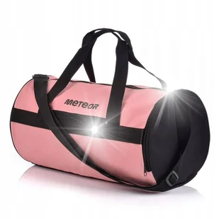 Torba treningowa fitness Meteor Sirin 25L różowo czarna - Torby sportowe - miniaturka - grafika 1