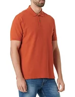 Koszulki męskie - bugatti Męska koszulka polo 8100-25030, pomarańczowa, normalna - miniaturka - grafika 1