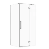 Kabiny prysznicowe - Kabina prysznicowa Cersanit Crea 90x80x200 prostokątna prawa chrom transparentneS601-292 - miniaturka - grafika 1