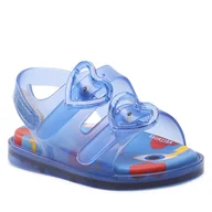 Sandały damskie - Sandały MELISSA - Mini Melissa Wide Sandal + Cap 33652 Blue/Red AD673 - miniaturka - grafika 1