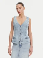 Kamizelki damskie - Guess Kamizelka W5GN89 D5B96 Niebieski Regular Fit - miniaturka - grafika 1