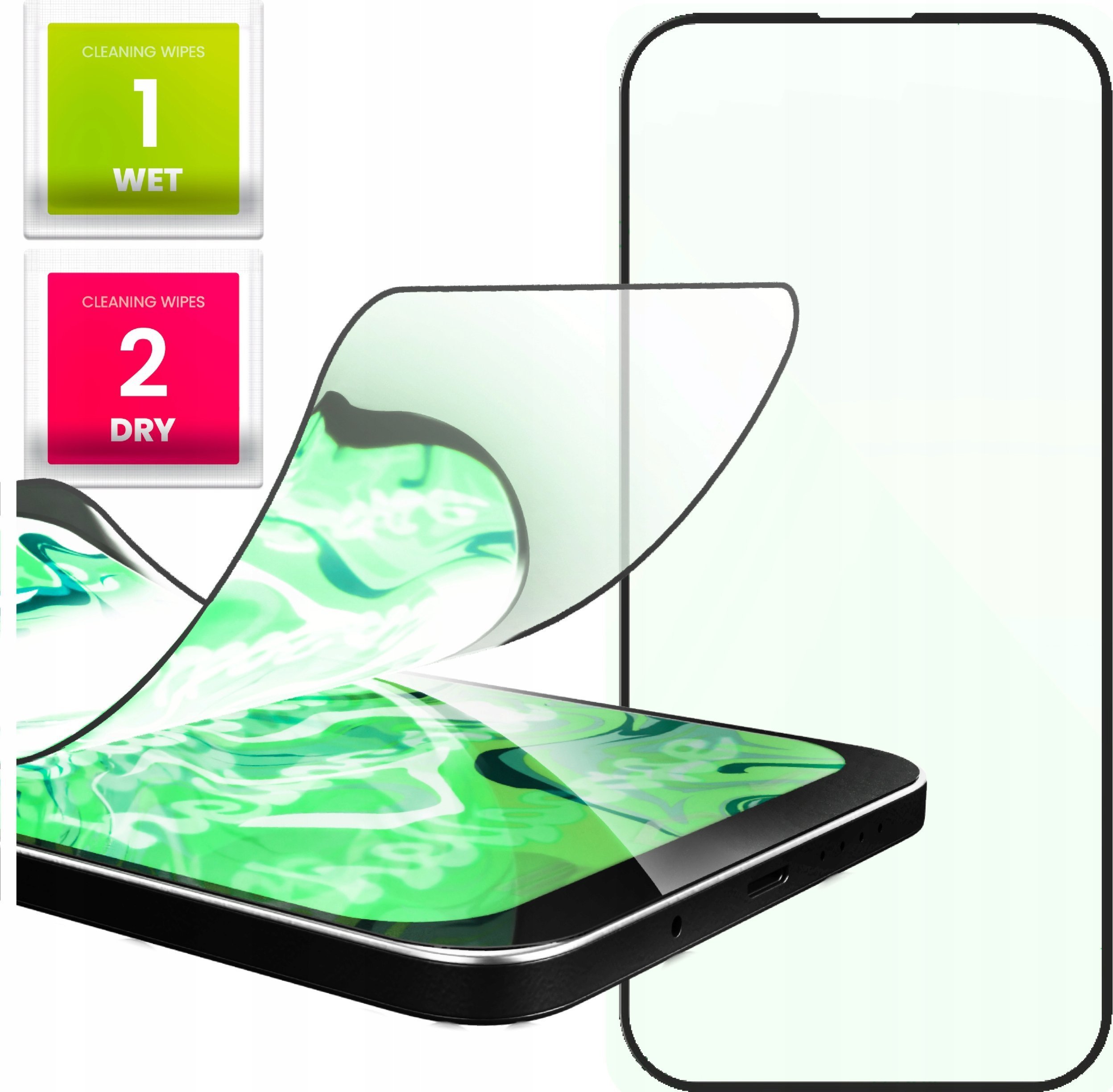 Hello Case Szkło Hybrydowe do Apple iPhone 16 Pro szybka 9H, pełne 5D, ochronne