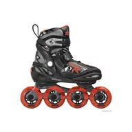 Rolki - Łyżworolki Roces Moody Boy Tif czarno-czerwone 400855 02 - Rozmiar rolek/łyżew - 30 - 35 - miniaturka - grafika 1