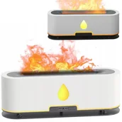 Pozostałe urządzenia kosmetyczne - DYFUZOR Ultradźwiękowy ZAPACHOWY LED PŁOMIENIE OGIEŃ 4 Tryby TIMER + Pilot - miniaturka - grafika 1