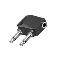 Wtyczki i adaptery - Hama Adapter samolotowy minijack 3.5mm 2x minijack 3.5mm 205192 > PIĄTY PRODUKT 99% - miniaturka - grafika 1