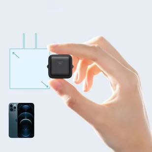 Joyroom szybka ładowarka sieciowa USB Typ C 20W Power Delivery Quick Charge 3.0 AFC czarna (L-P202) - Ładowarki do telefonów - miniaturka - grafika 3