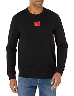 Hugo Boss Męska bluza z logo Regular Fit Square, czarny, L - Bluzy męskie - miniaturka - grafika 1