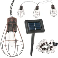 Lampy ogrodowe - Solarne Lampki Led Girlanda Żarówki Miedź Loftowe - miniaturka - grafika 1