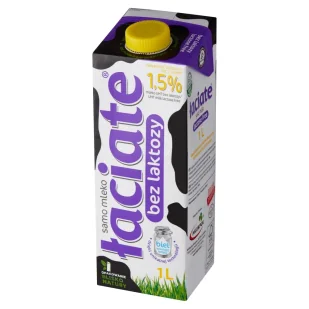 Łaciate LACIATE Mleko UHT 1l 2.0% bez laktozy - Mleko - miniaturka - grafika 1
