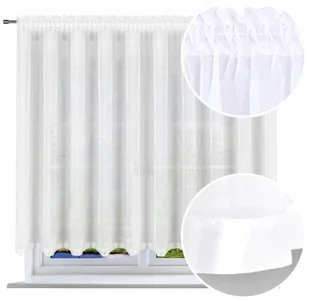 Firana prosta Firany 150x500 cm Firanki gotowe - Firany - miniaturka - grafika 1