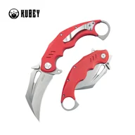 Noże - Nóż składany Kubey Wrath Red G10, Beadblasted 14C26N by MUZI Design (KU261D) - miniaturka - grafika 1