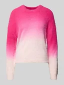 Swetry damskie - Sweter z dzianiny o luźnym kroju z cieniowaniem model ‘JALISA’ - miniaturka - grafika 1