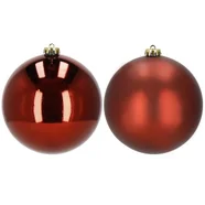 Bombki choinkowe 2 szt. zawieszki na choinkę ozdoby świąteczne 15 cm czerwone