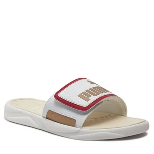 Klapki Puma Royalcat Comfort Dragon Year 395423-01 Puma White/Puma Gold/Sugared Almond - Klapki i japonki damskie - miniaturka - grafika 1