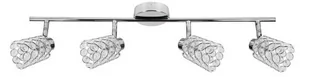 Candellux YORK listwa 4X40W G9 Chrom KRYSZTAŁKI PRZEŹROCZYSTE 94-00118 - Lampy sufitowe - miniaturka - grafika 1