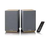 Głośniki i kolumny - Lenco SPB-241WD Szary 2szt. - miniaturka - grafika 1