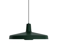 Lampy sufitowe - Wisząca lampa Arigato Large w zielonym kolorze z płaskim kloszem - miniaturka - grafika 1