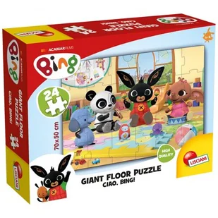 Lisciani BING Ogromne puzzle podłogowe 24el Hello! 74716 - Puzzle - miniaturka - grafika 1