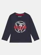 Bluzki damskie - Guess Bluzka N4BI03 I3Z14 Granatowy Regular Fit - miniaturka - grafika 1