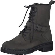 Kozaki damskie - MARCO TOZZI Buty damskie Bootie Laced 2-25234-43 półdługie kozaki, Anthracite N C, 40 EU - miniaturka - grafika 1