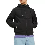 Kurtki męskie - JACK & JONES Jjebasic Softshell Hood Noos Kurtka Mężczyźni, czarny, L - miniaturka - grafika 1