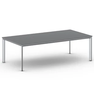 B2B Partner Stół konferencyjny PRIMO INVITATION 2400 x 1200 x 740 mm, grafitowy 499128 - Stoły i stoliki do biura - miniaturka - grafika 1