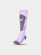 Skarpety termoaktywne - 4F Skarpety narciarskie damskie - fioletowe 35-38 - miniaturka - grafika 1