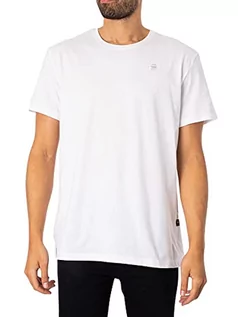 Koszulki męskie - G-Star Base-s t-shirt męski, Biały (White D16411-336-110), XS - grafika 1