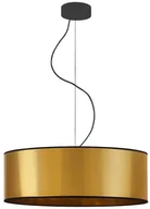 Lampy sufitowe - Złota lampa wisząca do salonu HAJFA MIRROR fi - 50 cm - miniaturka - grafika 1
