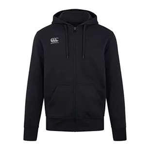 Canterbury Męska bluza z kapturem na zamek błyskawiczny na całej długości, czarno-szara, S - Bluzy męskie - miniaturka - grafika 1