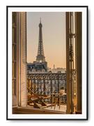 Plakaty - Plakat r B1 70x100 cm Wieża Eiffla Paryż Francja Ś - miniaturka - grafika 1
