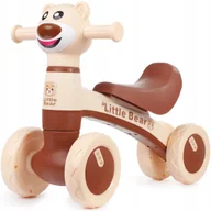 Chodziki - Jeździk dla dzieci autko lekki odpychacz LED MUZYKA 4 koła miś TEDI WEBBEN - miniaturka - grafika 1