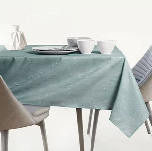 Obrus Vesta Miętowy Tłoczony Nowoczesny 120 koło AmeliaHome - TCLOTH/AH/VESTA/HMD/MINT/R120X120 - Obrusy i serwetki - miniaturka - grafika 2