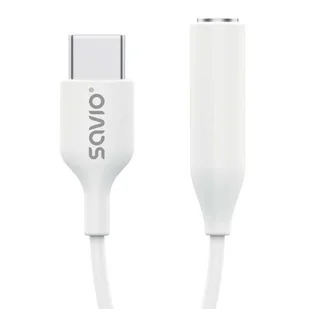 SAVIO ADAPTER USB-C - MINI JACK 3,5 MM (F) AK-52 - Kable - miniaturka - grafika 1