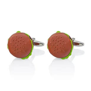 Spinki do mankietów tematyczne hamburgery EM 70 - EM Men's Accessories - Spinki do mankietów i krawatów - miniaturka - grafika 1