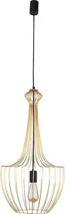 Nowodvorski LAMPA wisząca LUKSOR S 8853 metalowa OPRAWA industrialny ZWIS klatka druciana złota 8853 - Lampy sufitowe - miniaturka - grafika 1