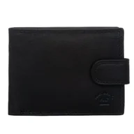 Portfele - Mały Portfel Męski RFiD Skórzany Natural Brand Czarny - miniaturka - grafika 1