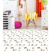 Dywany dla dzieci - Dziecięcy dywan winylowy Forest sepia 66x100 cm - Antypoślizgowy PVC, winylowy do pokoju dziecięcego, ognioodporny i zmywalny. - miniaturka - grafika 1