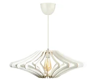 Lampy sufitowe - Żyrandol na lince 1xE27/60W/230V biały śr. 47 cm biały - miniaturka - grafika 1