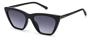 Fossil Damskie okulary przeciwsłoneczne styl Fos 3121/S kocie oko, Czarny/szary cieniowany, 54mm, 18mm - Okulary przeciwsłoneczne - miniaturka - grafika 1